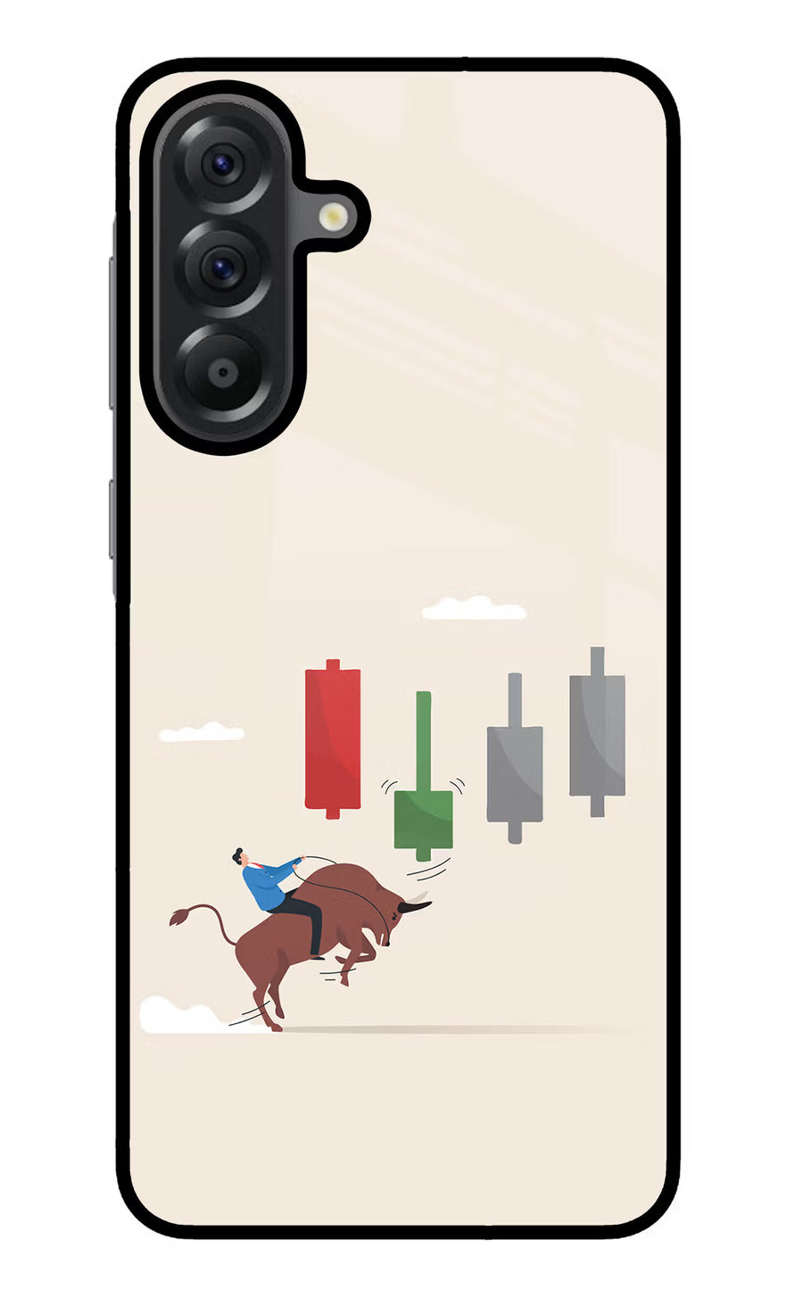 Bull Trading Momentum Samsung A56 5G Back Cover, Glass case
