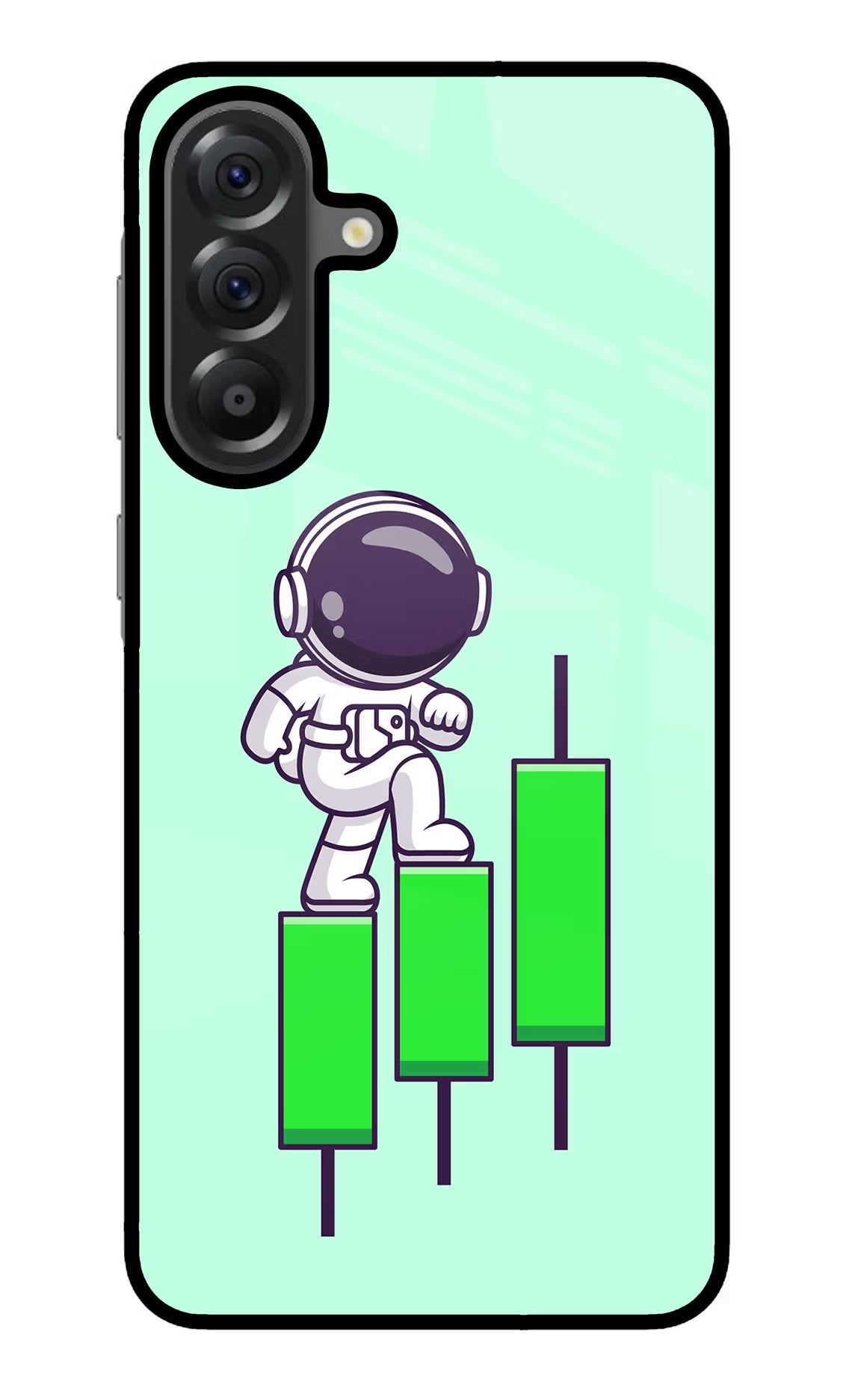 Astronaut Trader Samsung A56 5G Glass Case