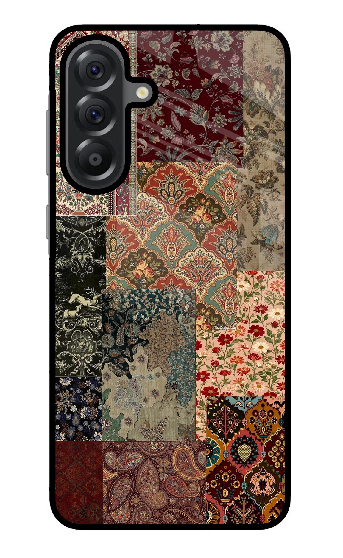 Desi Print Samsung A56 5G Glass Case Back Cover by Casekaro