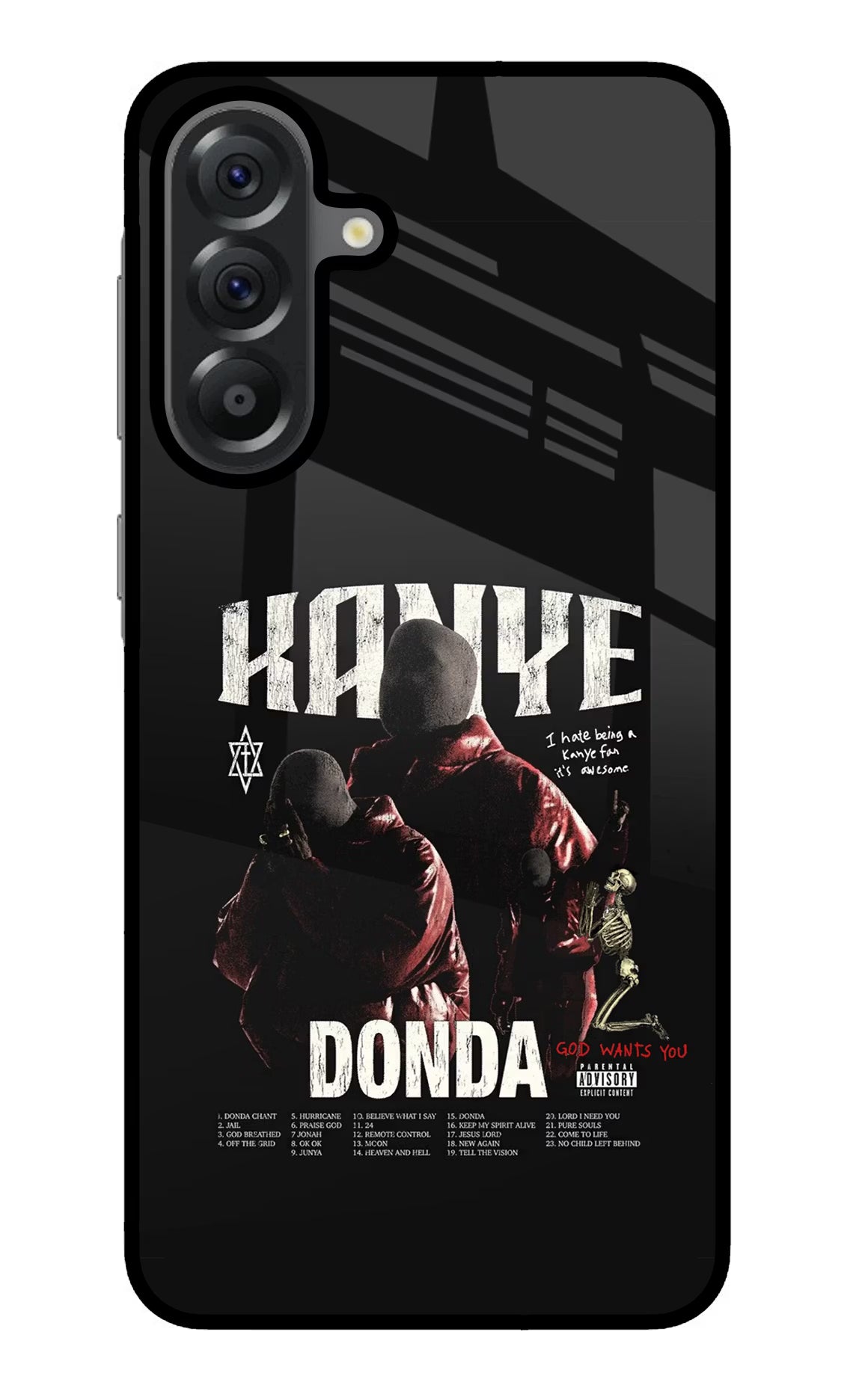Donda Kanye West Samsung A56 5G Glass Case Back Cover by Casekaro