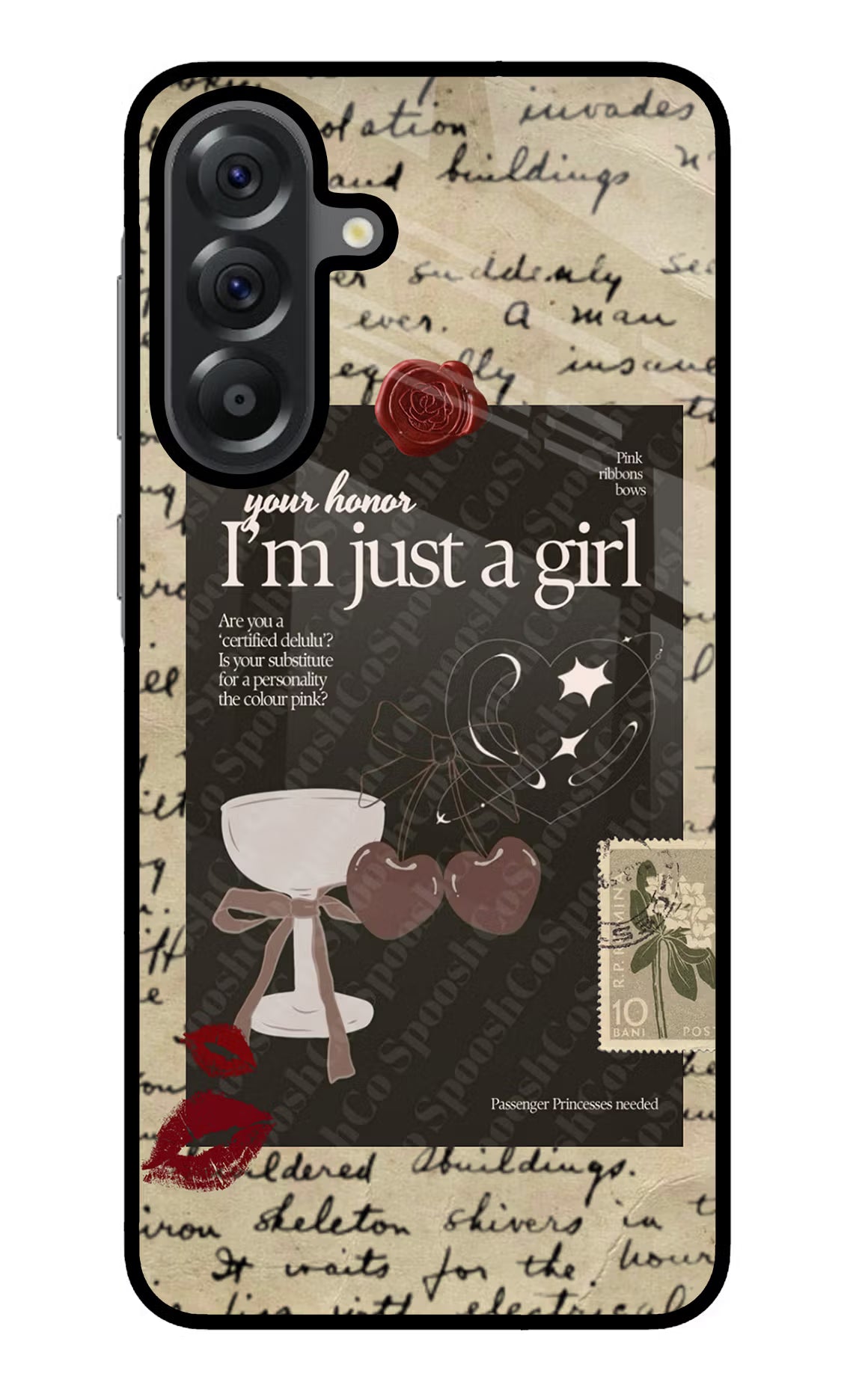 I am just a girl Samsung A56 5G Glass Case