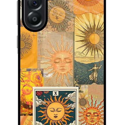 Sun Samsung A56 5G Glass Case Back Cover by Casekaro