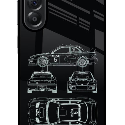 WRC'99 Samsung A56 5G Glass Case Back Cover by Casekaro