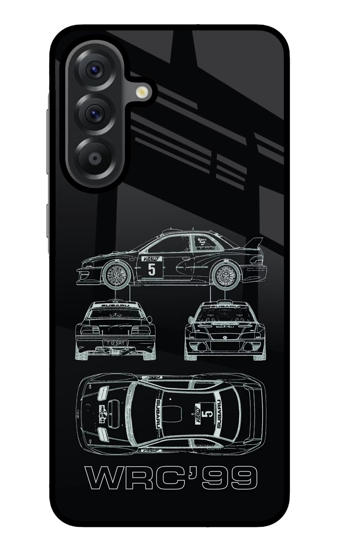 WRC'99 Samsung A56 5G Glass Case Back Cover by Casekaro
