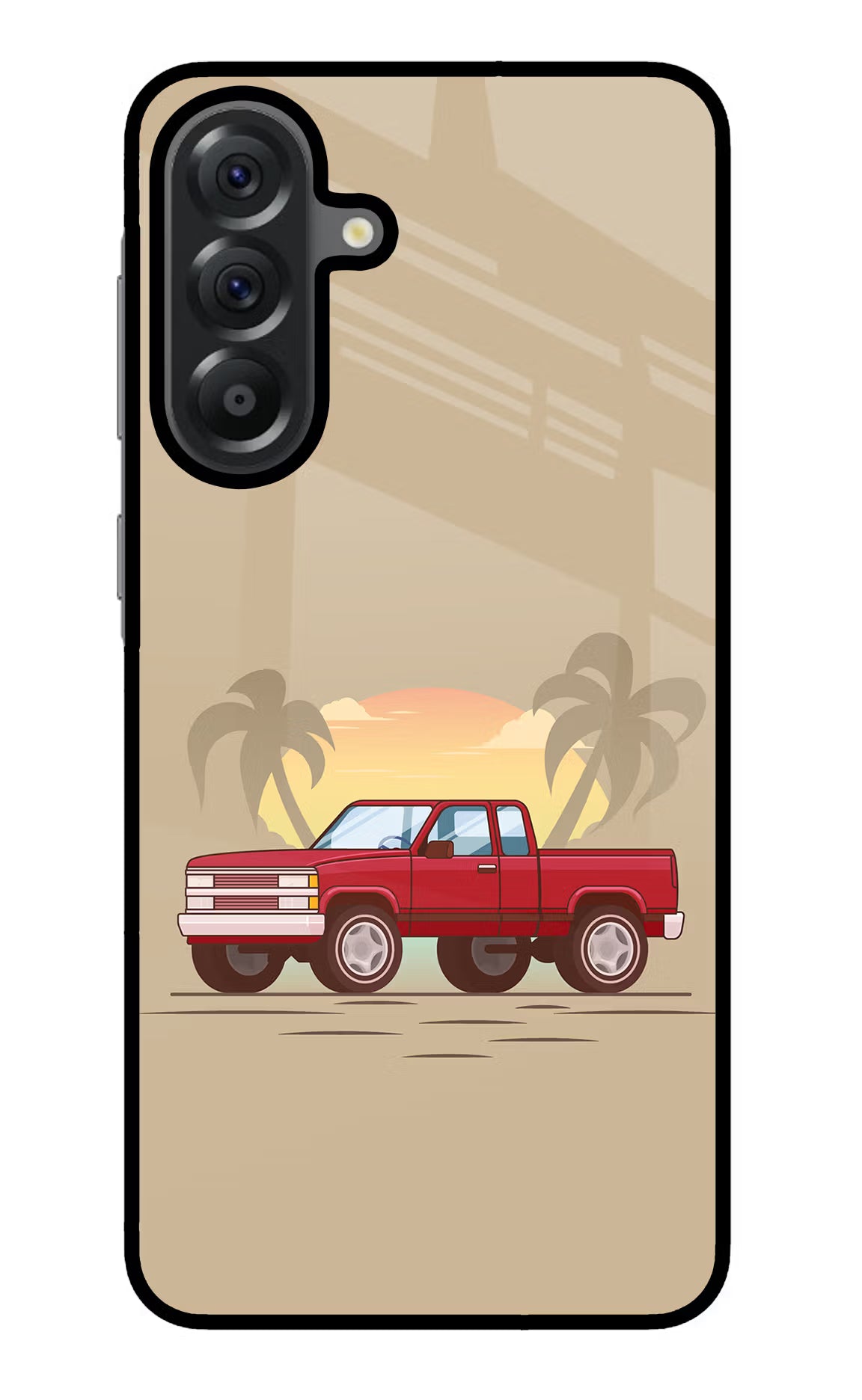Desert Classic Drive Samsung A56 5G Glass Case Back Cover by Casekaro