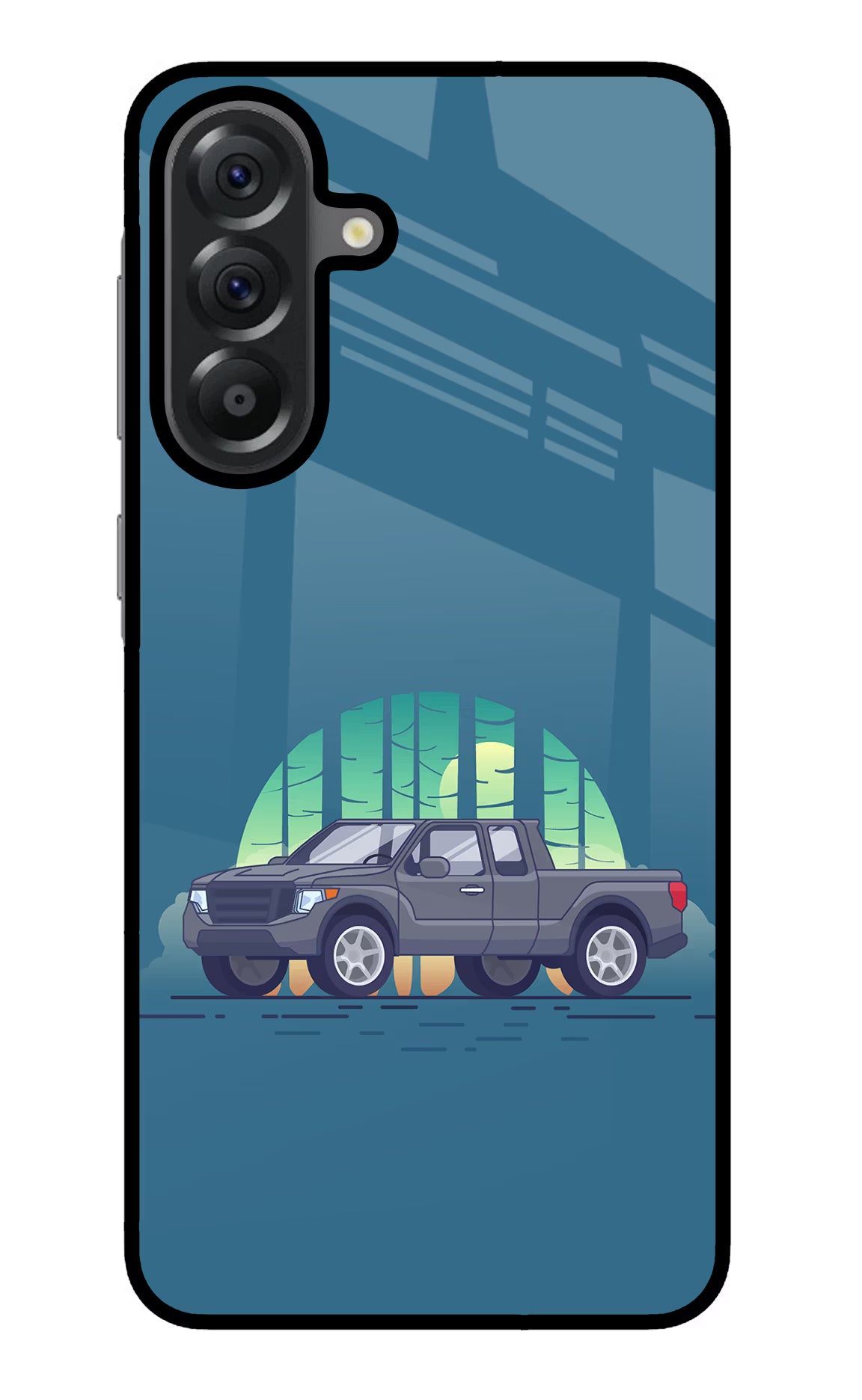 Retro Garage Vibe Samsung A56 5G Glass Case