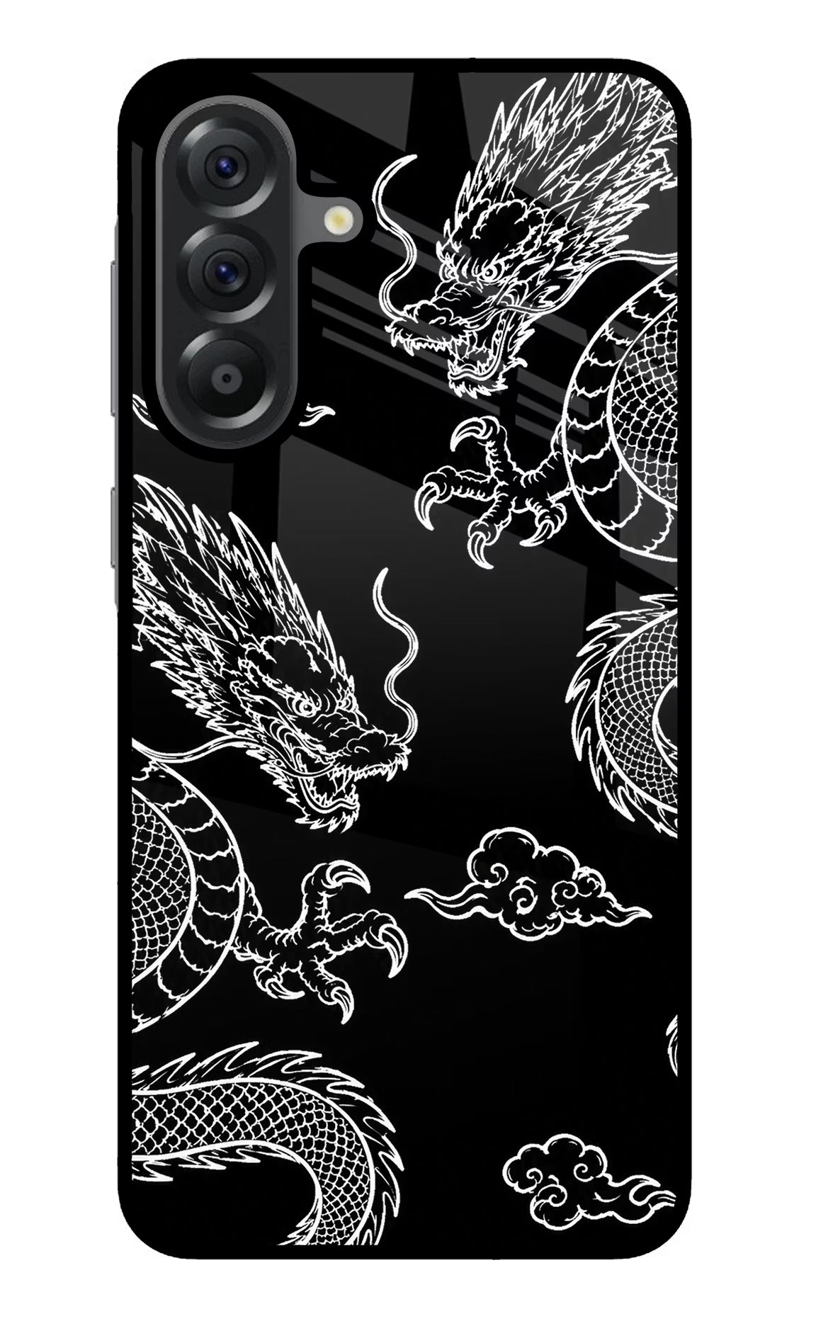 Twin Dragons Samsung A56 5G Glass Case