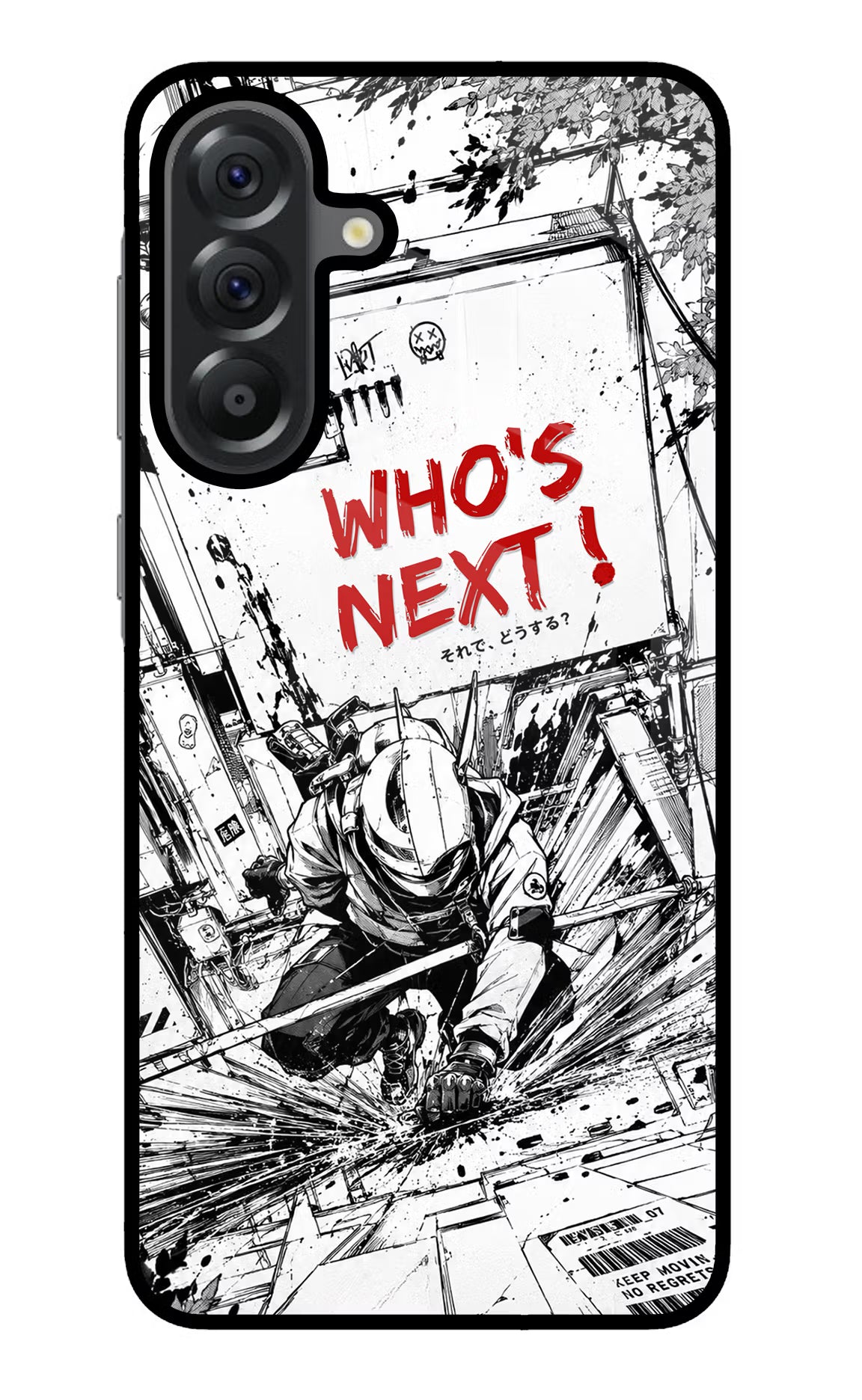 Who's Next Samsung A56 5G Glass Case Back Cover by Casekaro