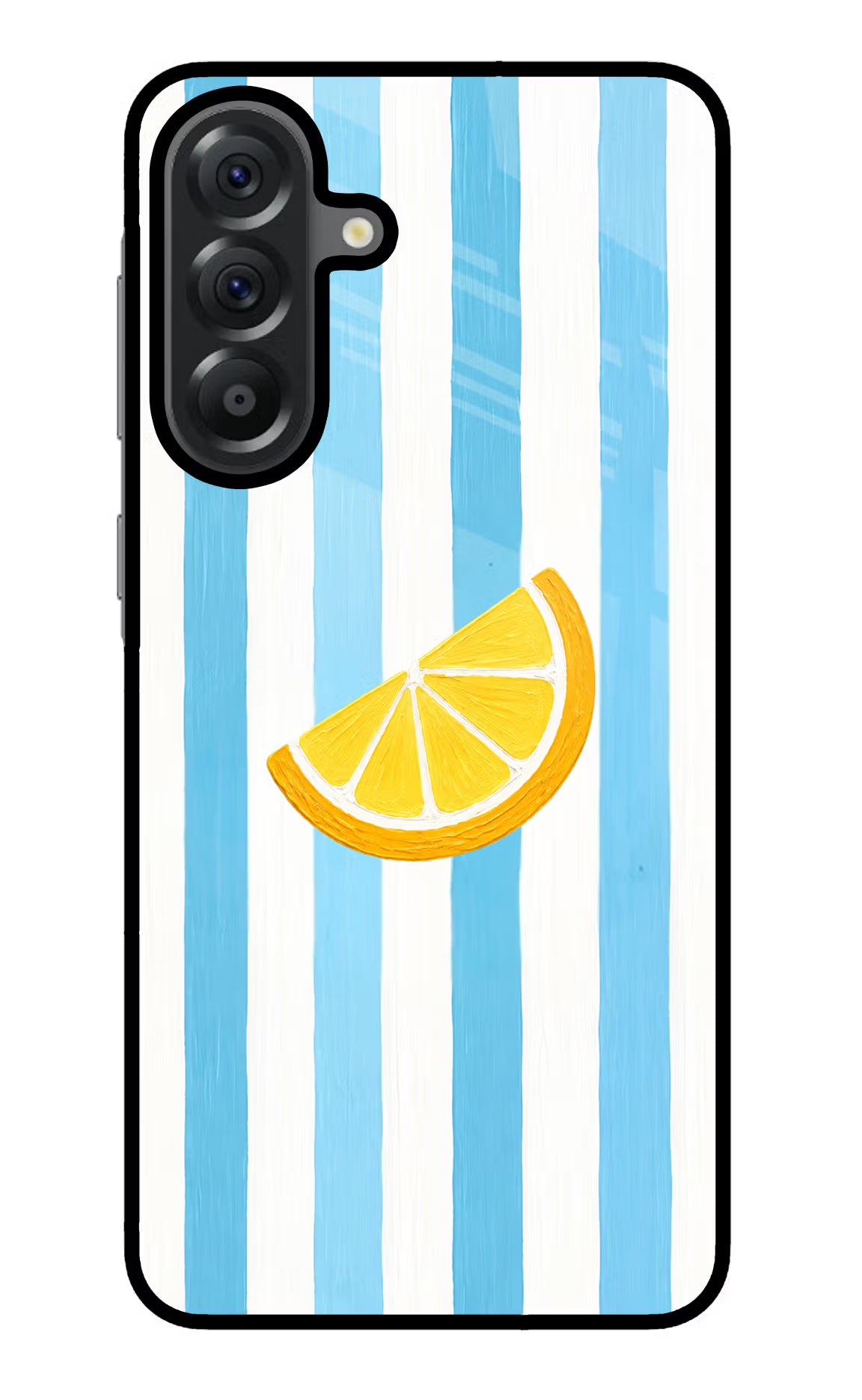 Summer Lemon Samsung A56 5G Glass Case Back Cover by Casekaro