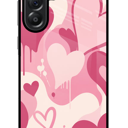 Hearty case Samsung A56 5G Glass Case Back Cover by Casekaro
