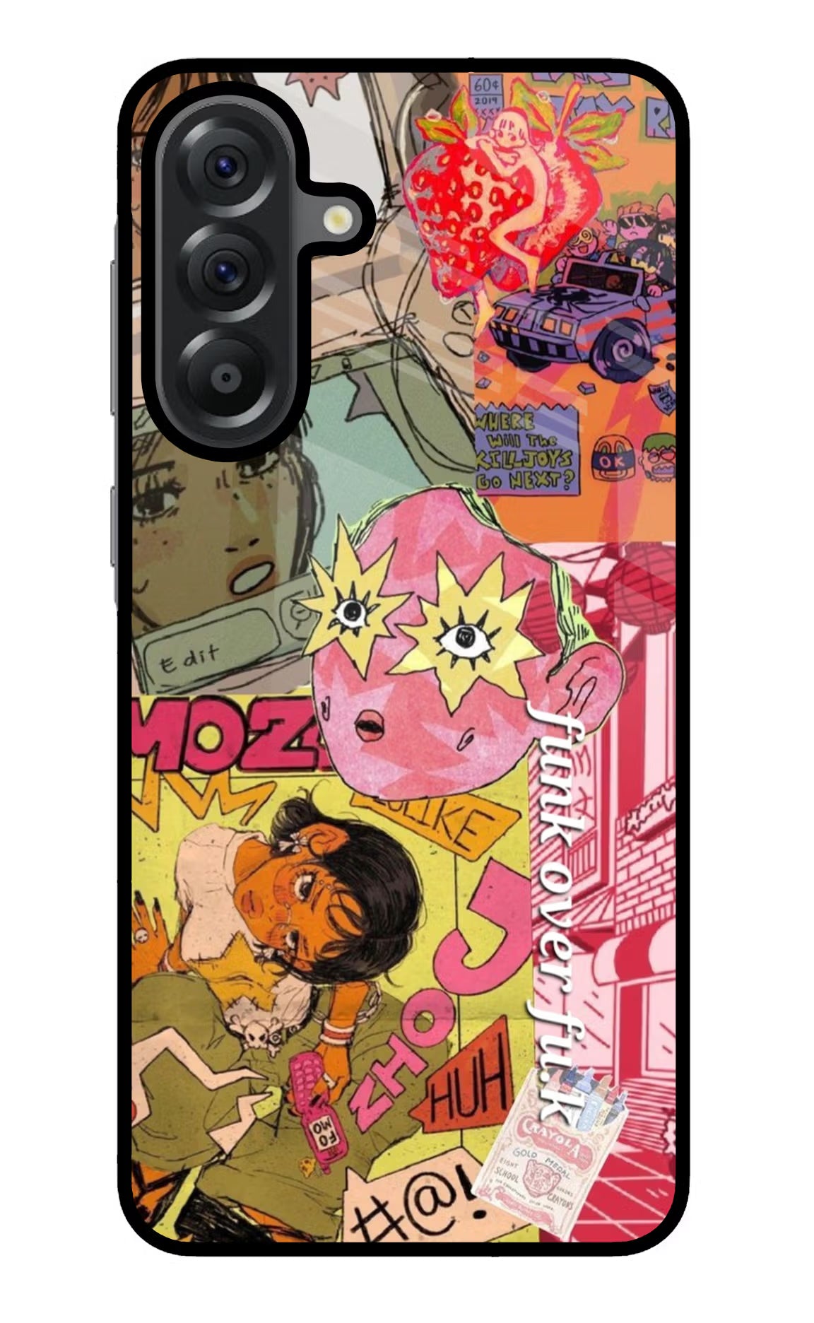 Funkover Samsung A56 5G Glass Case Back Cover by Casekaro