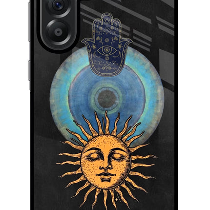 Divine Sun Samsung A56 5G Glass Case Back Cover by Casekaro
