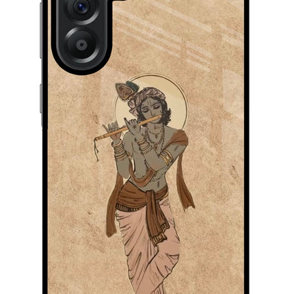 Krishna Samsung A56 5G Glass Case Back Cover by Casekaro