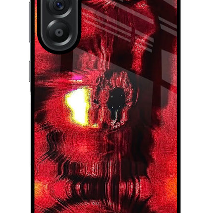 Fire Eye Samsung A56 5G Glass Case Back Cover by Casekaro