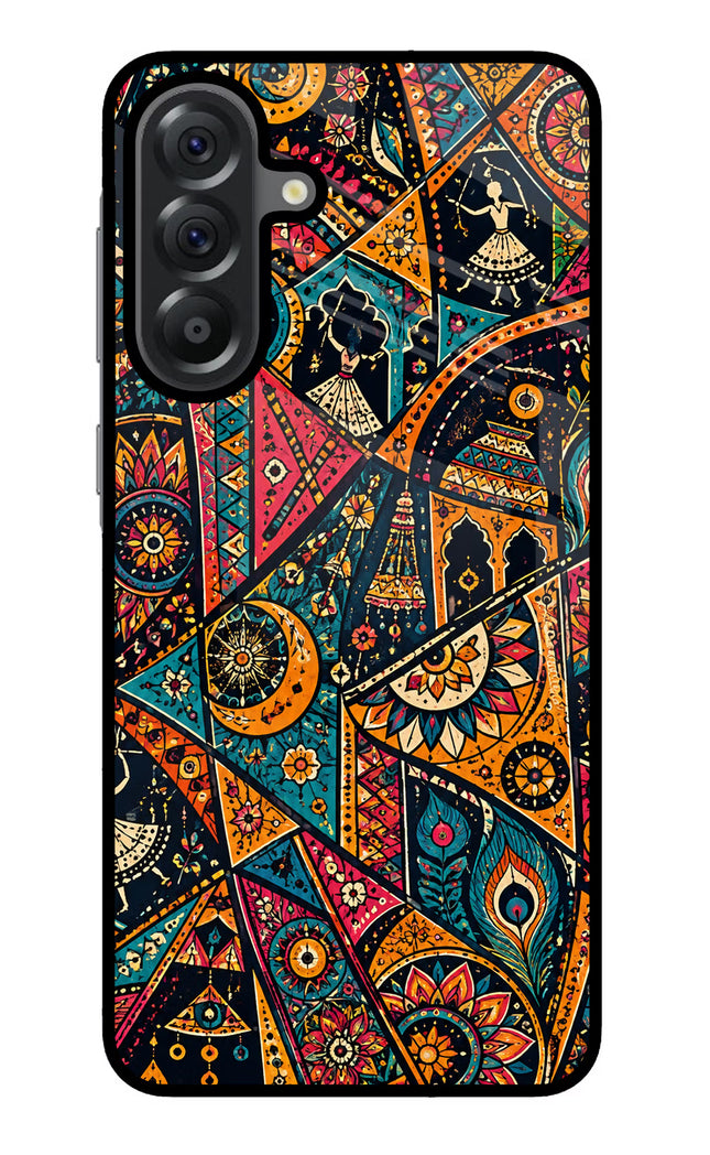 Folk Print Samsung A56 5G Glass Case