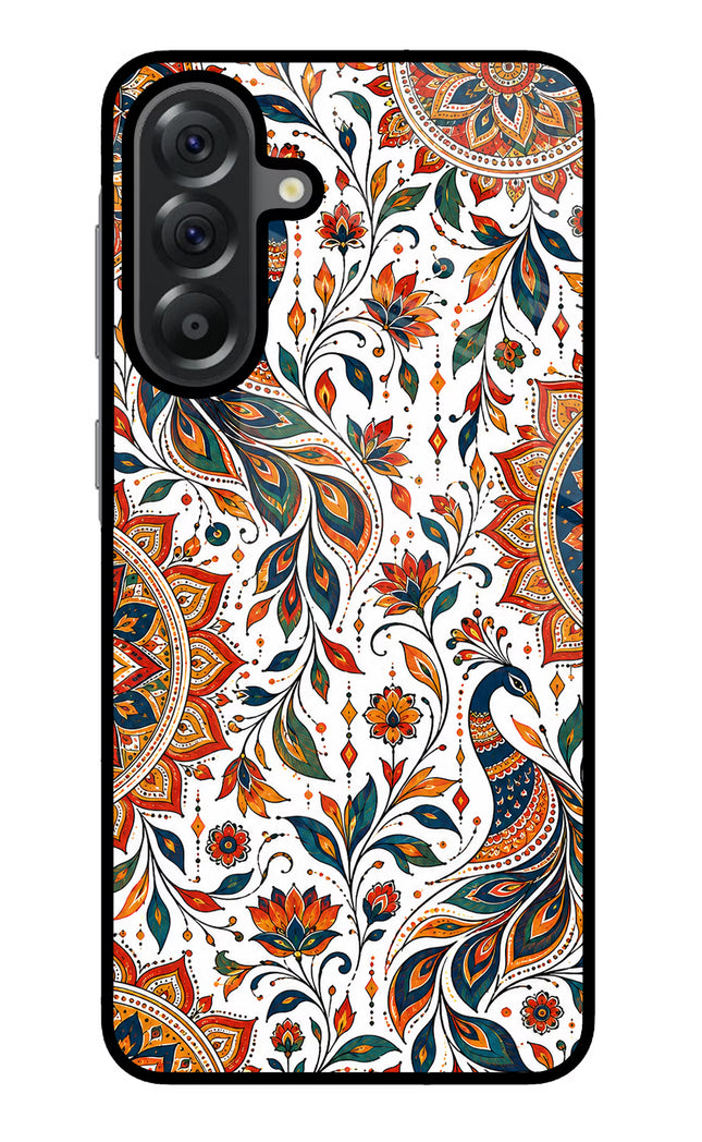 White Mayura Samsung A56 5G Glass Case