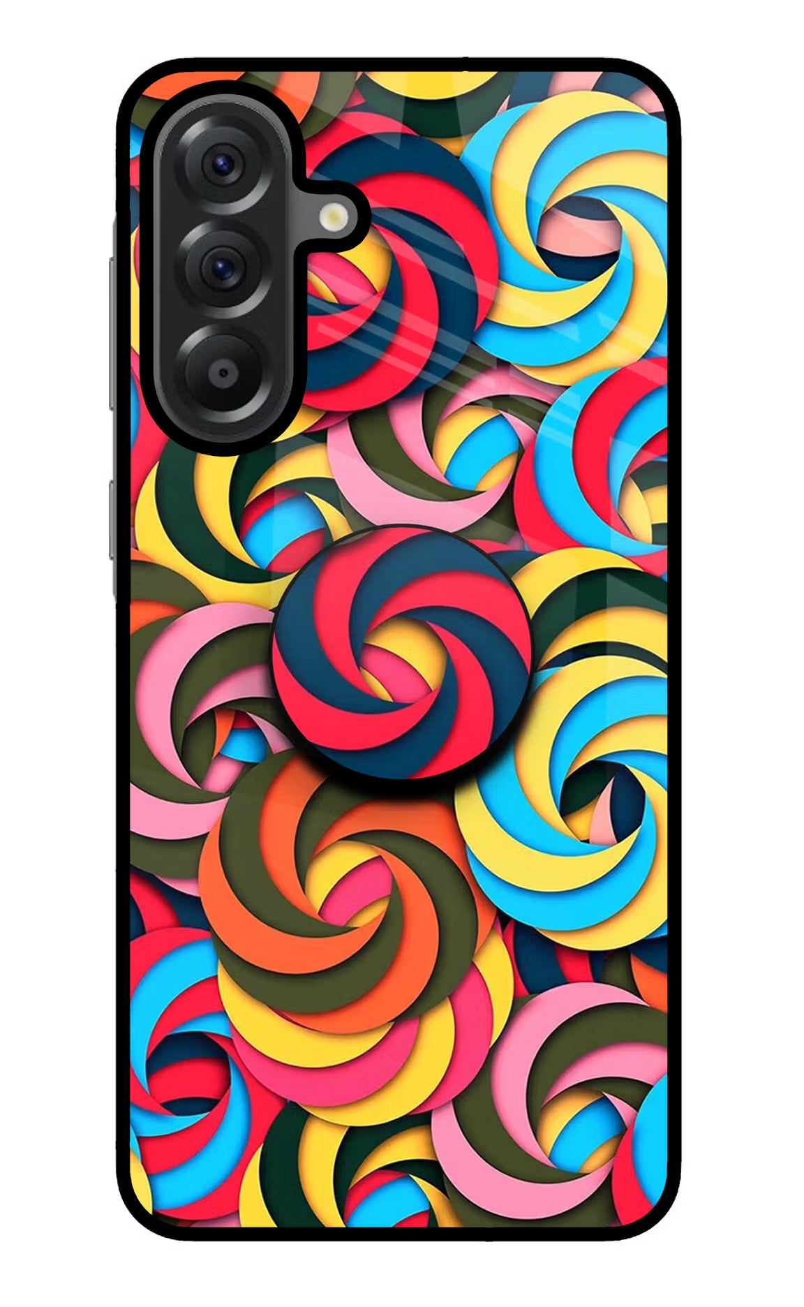 Spiral Pattern Samsung A56 5G Pop Case by Casekaro