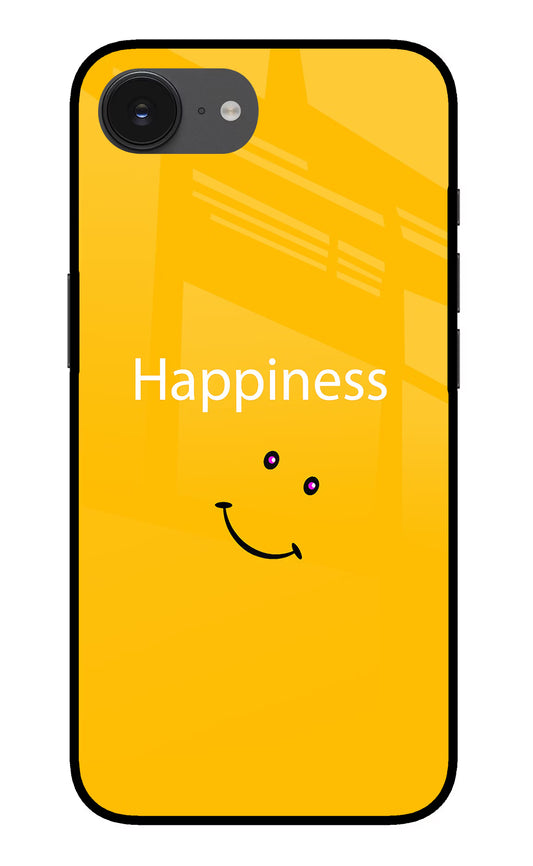 Happiness With Smiley iPhone 16e Glass Case