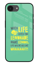 Quote iPhone 16e Glass Case