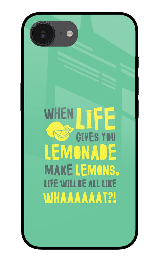 Quote iPhone 16e Glass Case