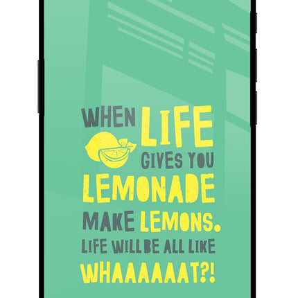Quote iPhone 16e Glass Case Back Cover by Casekaro