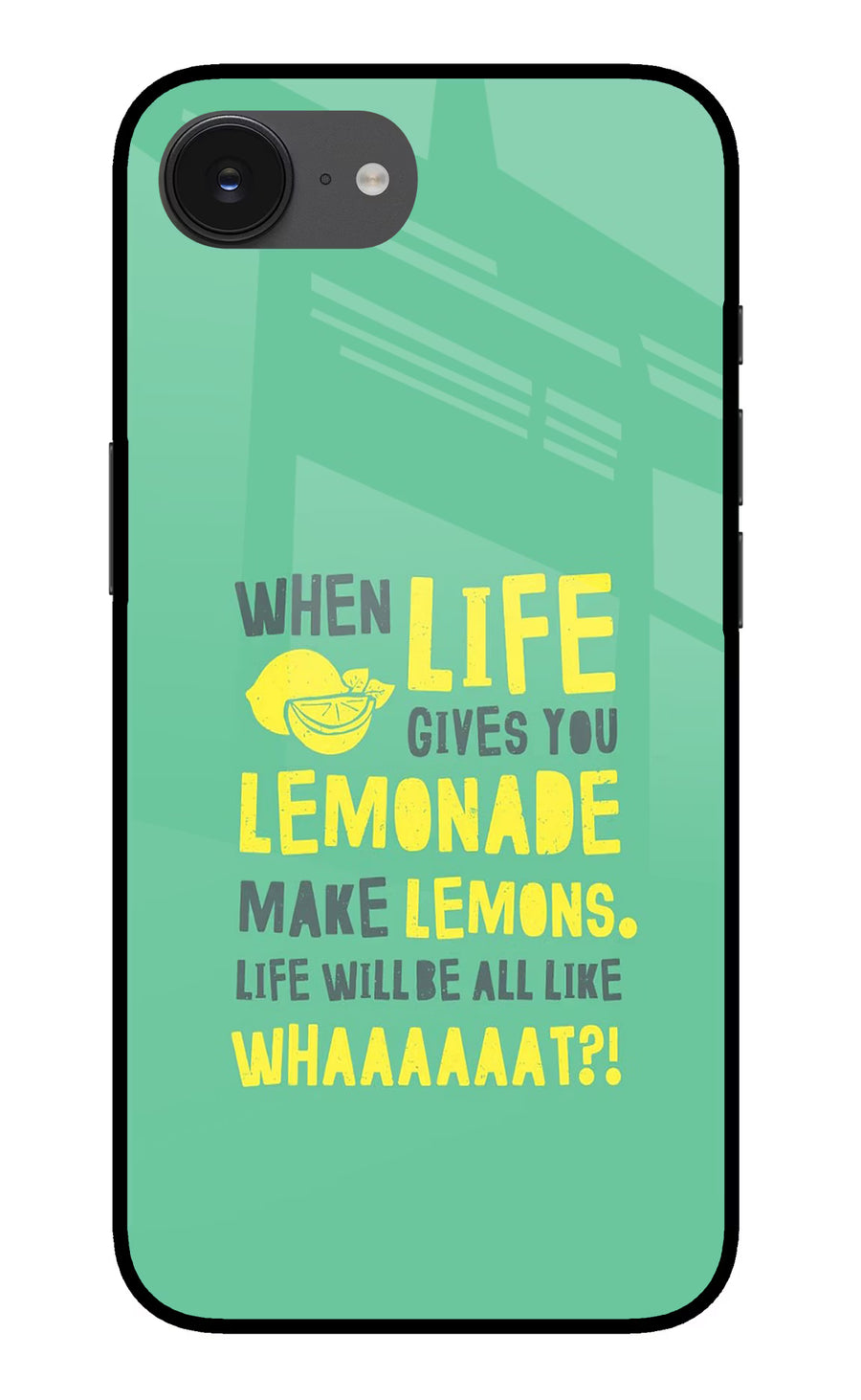 Quote iPhone 16e Back Cover, Glass case