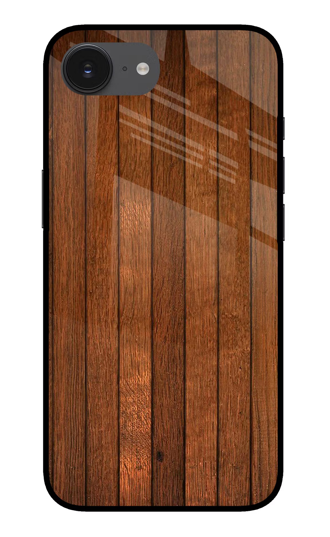 Wooden Artwork Bands iPhone 16e Glass Case Back Cover by Casekaro