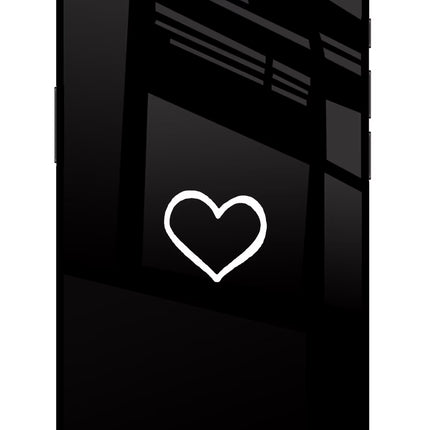 Heart iPhone 16e Glass Case Back Cover by Casekaro
