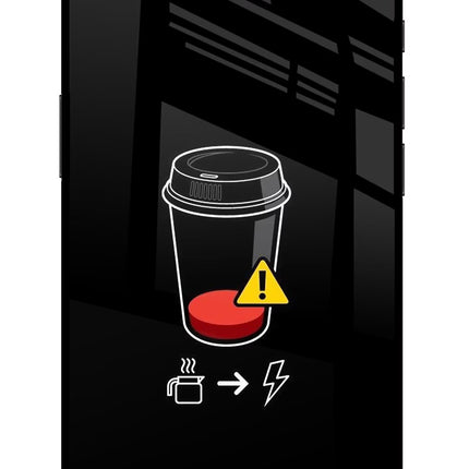 Coffee iPhone 16e Glass Case Back Cover by Casekaro