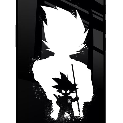 Goku Shadow iPhone 16e Glass Case Back Cover by Casekaro