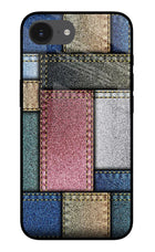 Multicolor Jeans iPhone 16e Glass Case