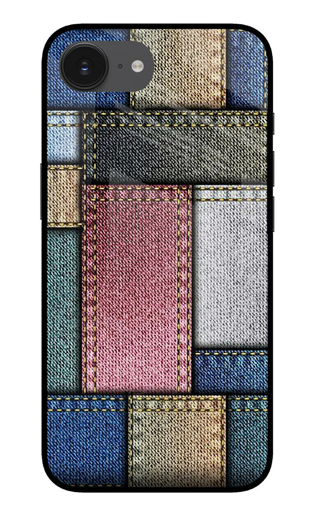 Multicolor Jeans iPhone 16e Glass Case