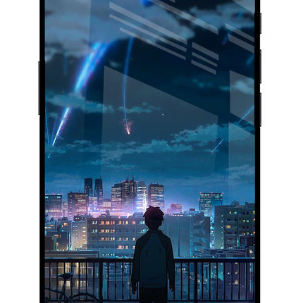 Anime iPhone 16e Glass Case Back Cover by Casekaro