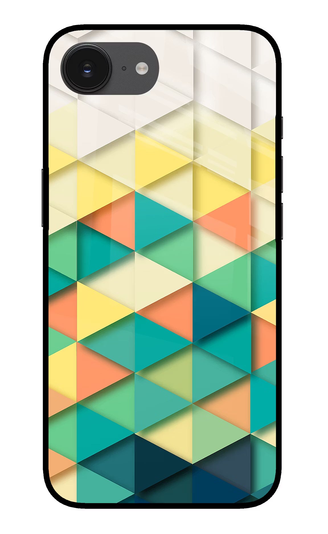 Abstract iPhone 16e Glass Case Back Cover by Casekaro