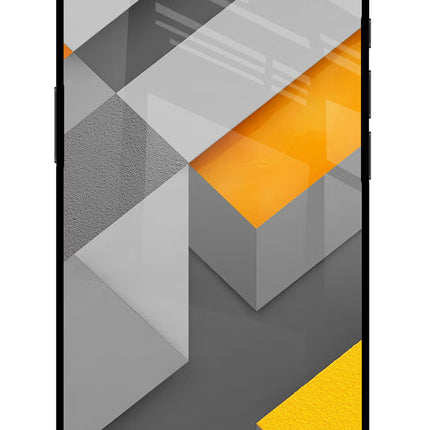 Abstract iPhone 16e Glass Case Back Cover by Casekaro