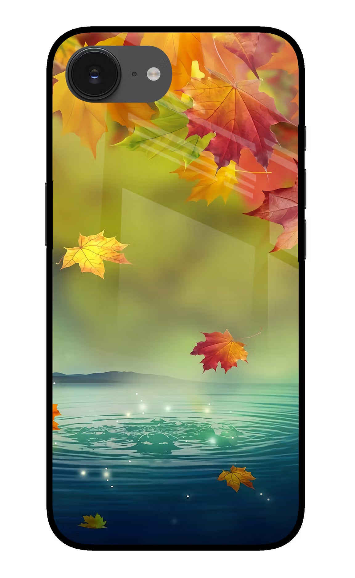 Flowers iPhone 16e Glass Case Back Cover by Casekaro