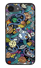 Space Abstract iPhone 16e Glass Case