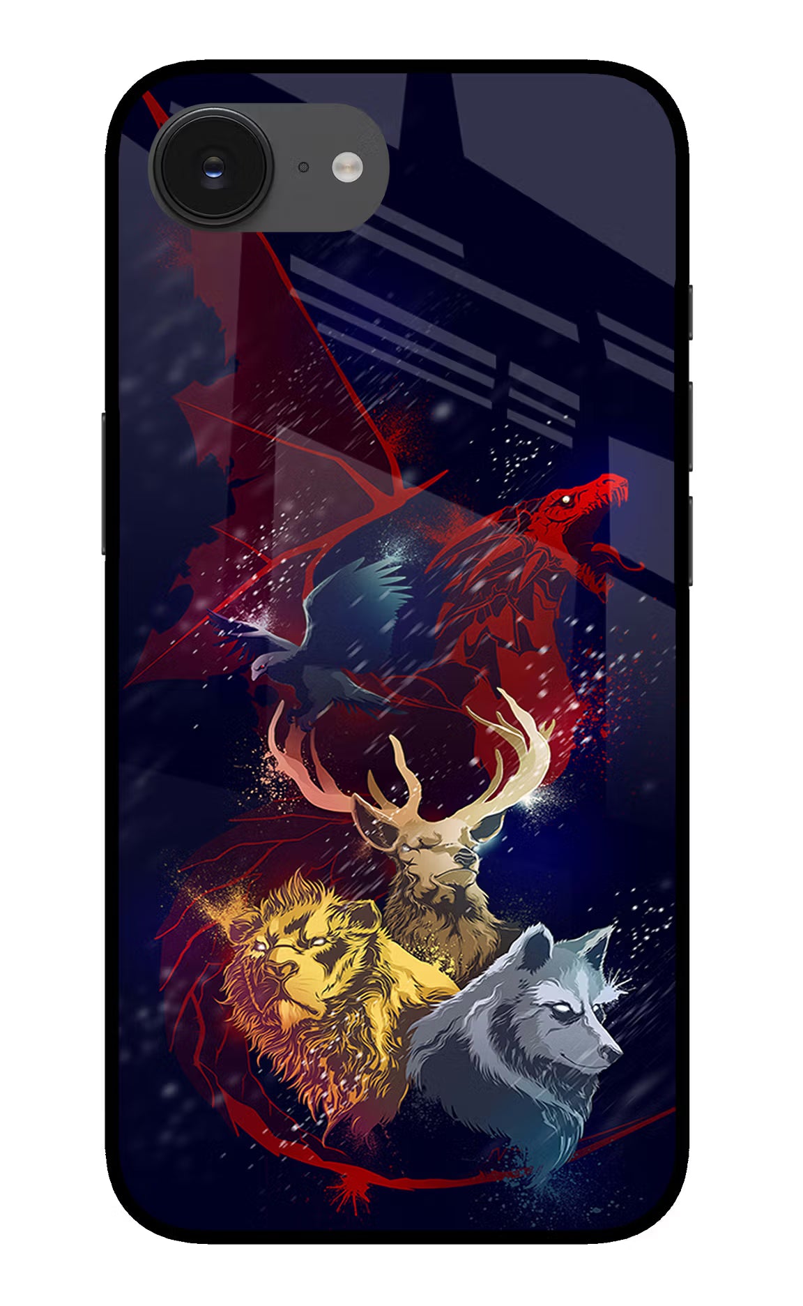 Game Of Thrones iPhone 16e Glass Case Back Cover by Casekaro