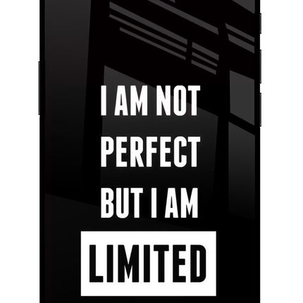 I Am Not Perfect But I Am Limited Edition iPhone 16e Glass Case Back Cover by Casekaro