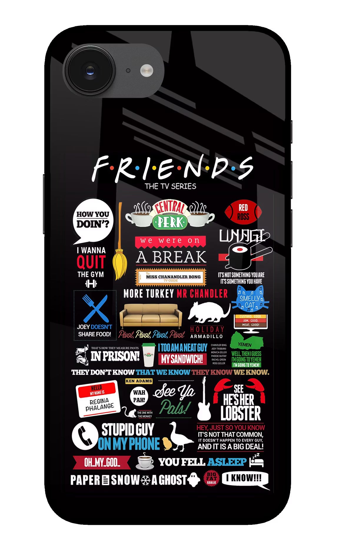 FRIENDS iPhone 16e Glass Case