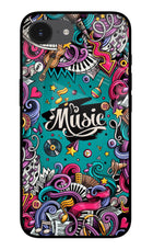 Music Graffiti iPhone 16e Glass Case