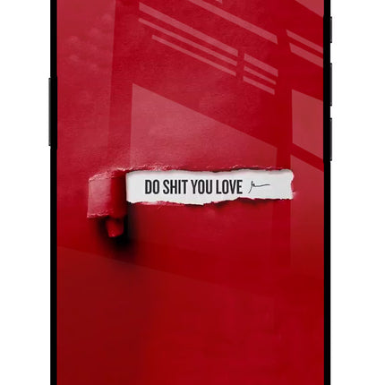 Do Shit You Love iPhone 16e Glass Case Back Cover by Casekaro