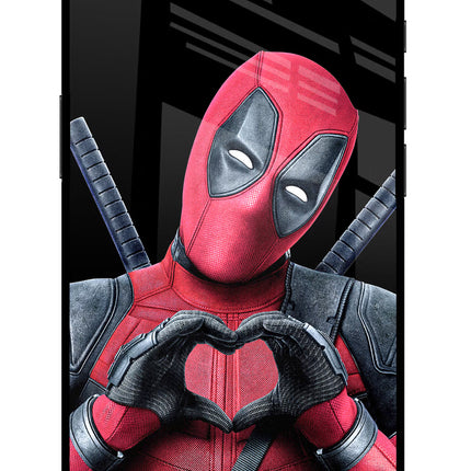 Deadpool iPhone 16e Glass Case Back Cover by Casekaro