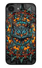 Angry Owl Art iPhone 16e Glass Case