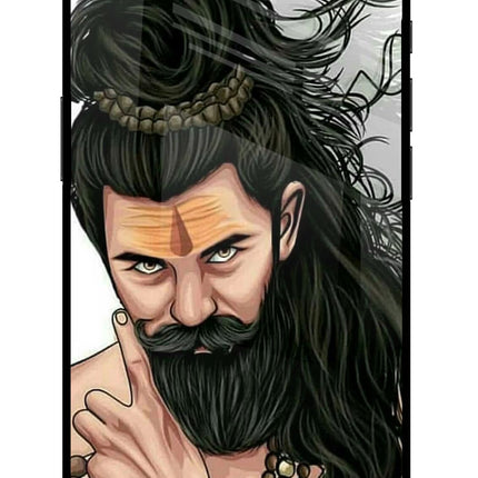 Mahadev iPhone 16e Glass Case Back Cover by Casekaro