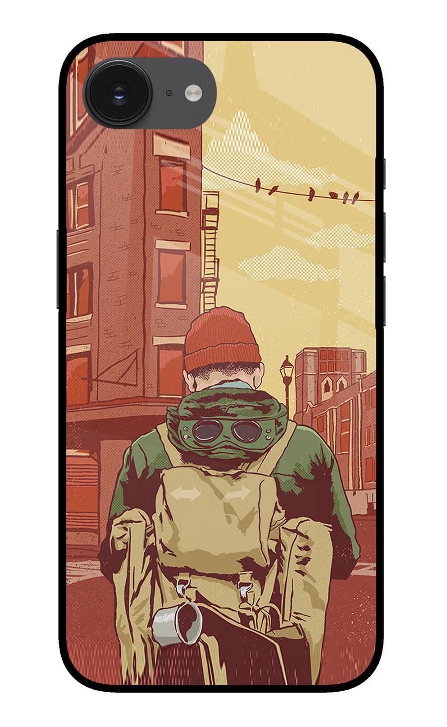 Adventurous iPhone 16e Back Cover, Glass case