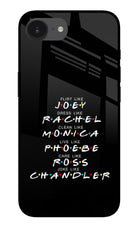 FRIENDS Character iPhone 16e Glass Case