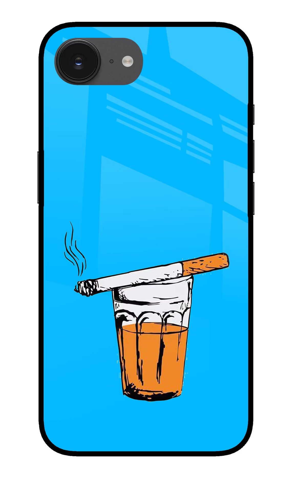 Chai Sutta iPhone 16e Glass Case Back Cover by Casekaro
