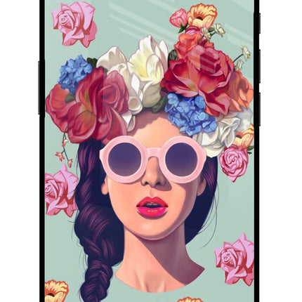 Pretty Girl iPhone 16e Glass Case Back Cover by Casekaro