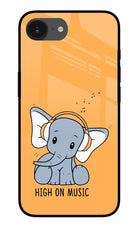 High On Music iPhone 16e Glass Case